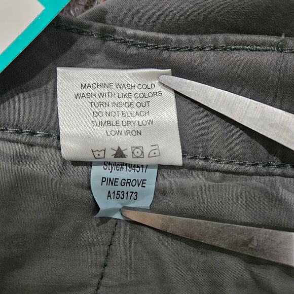 NWT Lila Ryan The Jenalyn Size 4P Green Brushed Sateen Bootcut Trouser - Picture 5 of 9